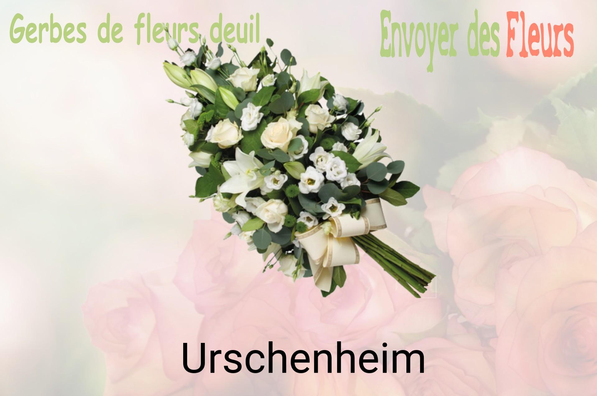 Gerbe de fleurs de deuil livrée à Urschenheim